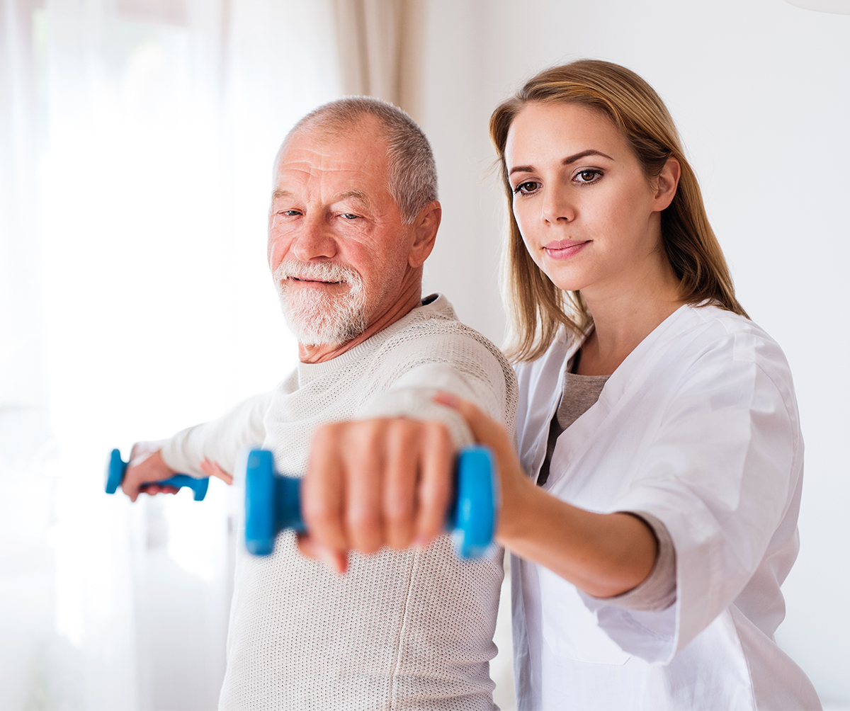 Physical therapy for elderly patient